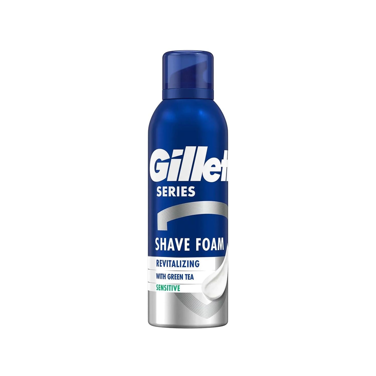 Gillette Revitalizing Shaving Foam for Men - 200ml, Refreshing Sensation, Smooth Shave