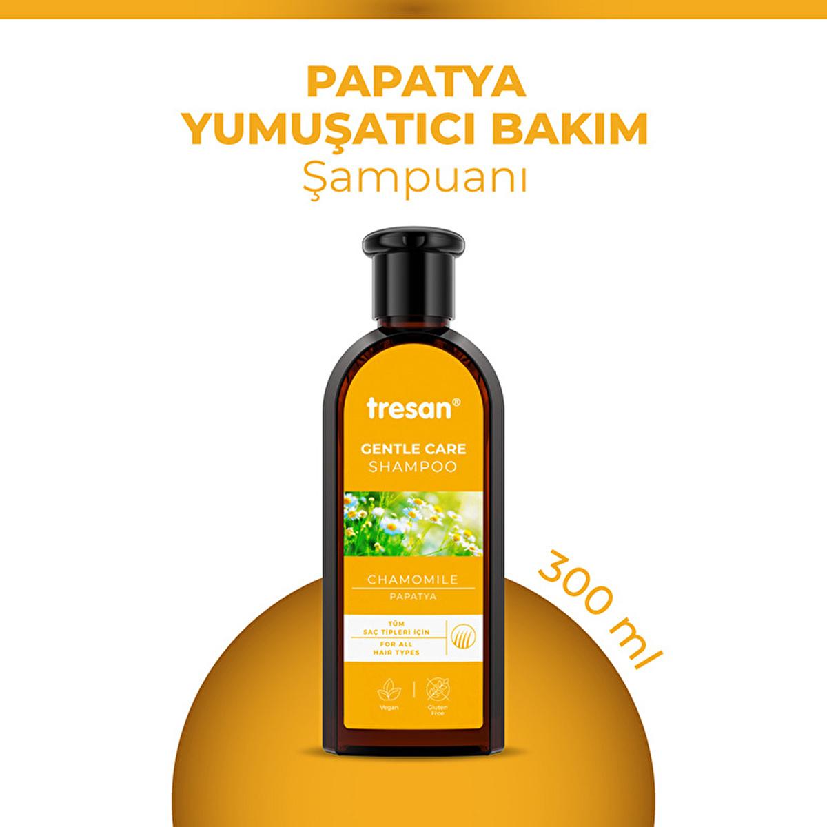 Tresan Chamomile Shampoo - Gently Softens, Moisturizes & Brightens Blonde & Fine Hair - Natural Daily Hair Care, 10.14 fl oz