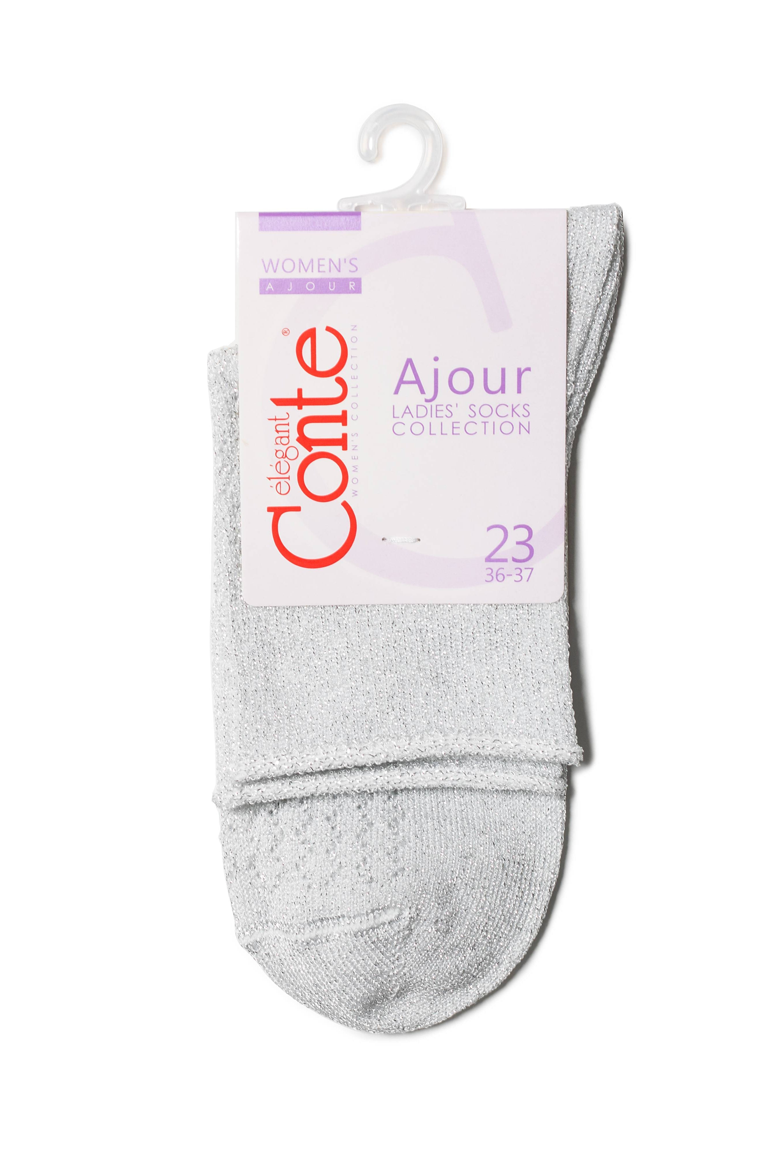 TheRanok.com Conte Socks Ajour - 180 Made of Viscose With Lurex — color detail