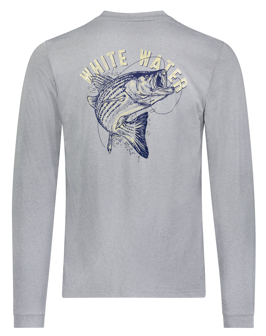 White Water Life Bass Graphic Performance Tee — main product shot
