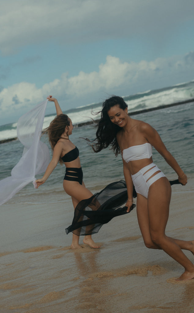 Forever Young Swimwear Hollywood High Waist Bikini Bottom — flat-lay composition