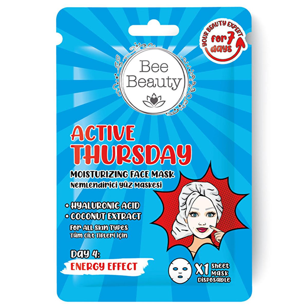 Bee Beauty 7-Day Skincare Mask Set for Face, Hands, and Feet - Comprehensive Facial and Body Care Routine