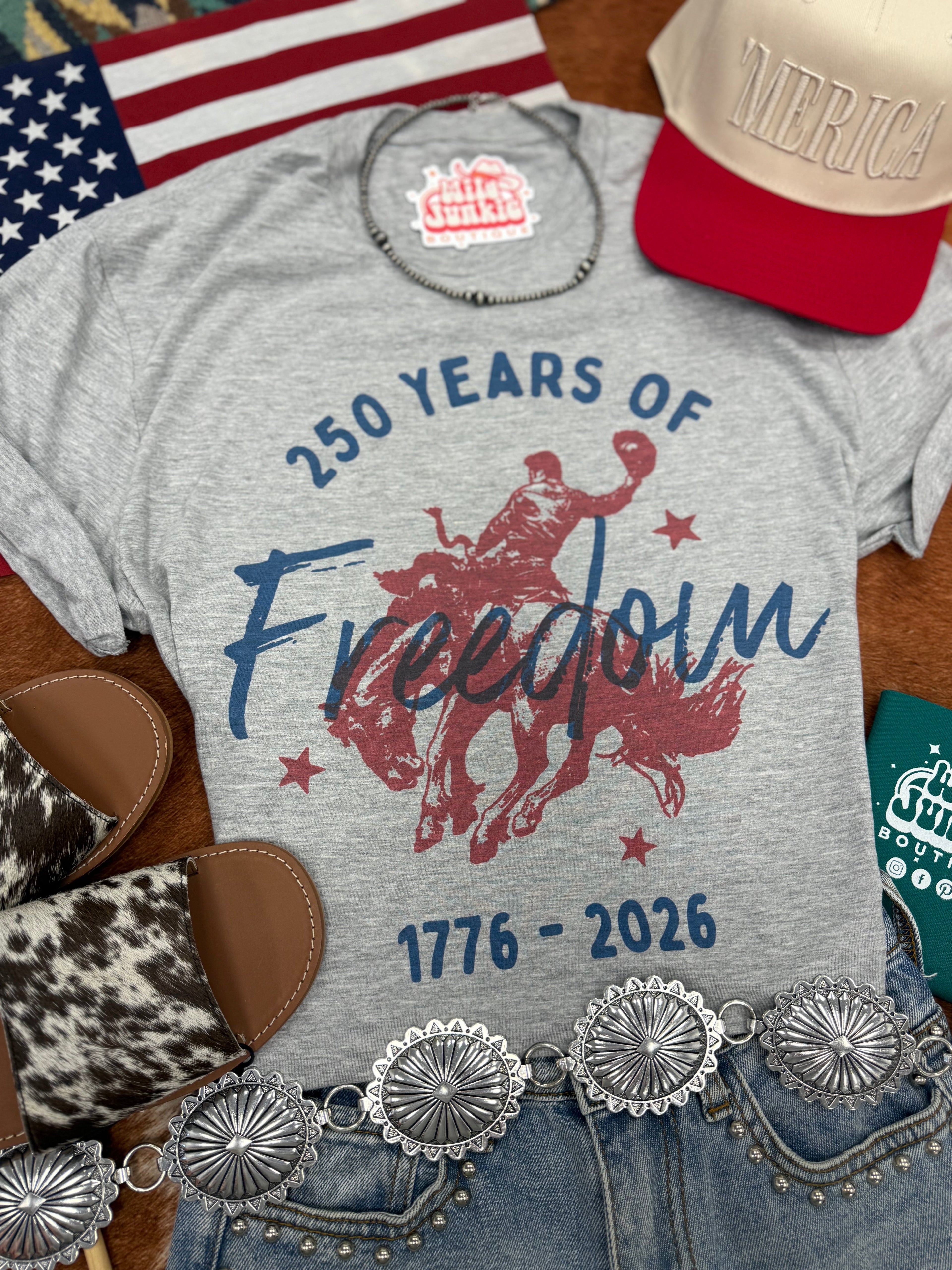 Wild Junkie 250 Years of Freedom Graphic Tee — main product shot