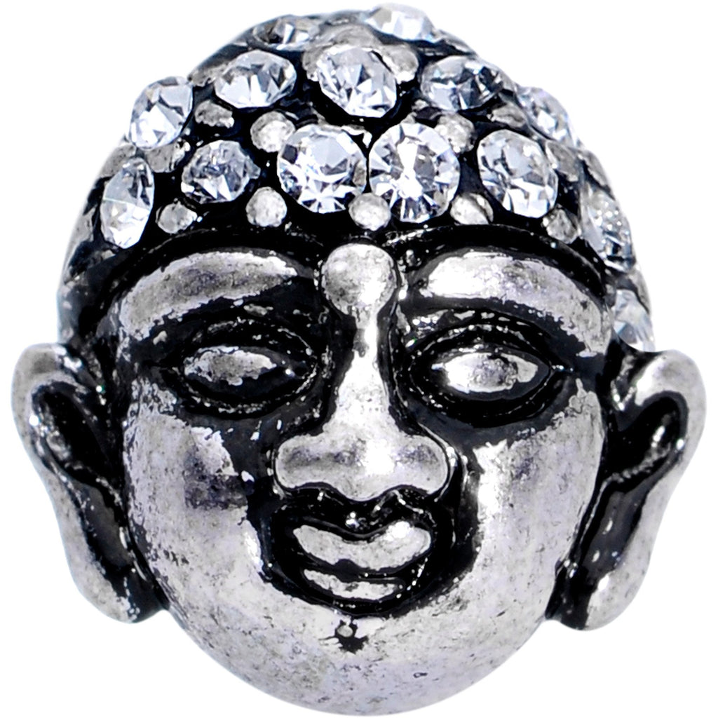 BodyCandy Clear Gem Expanding Buddha Brain Cartilage Tragus Stud — detail and construction