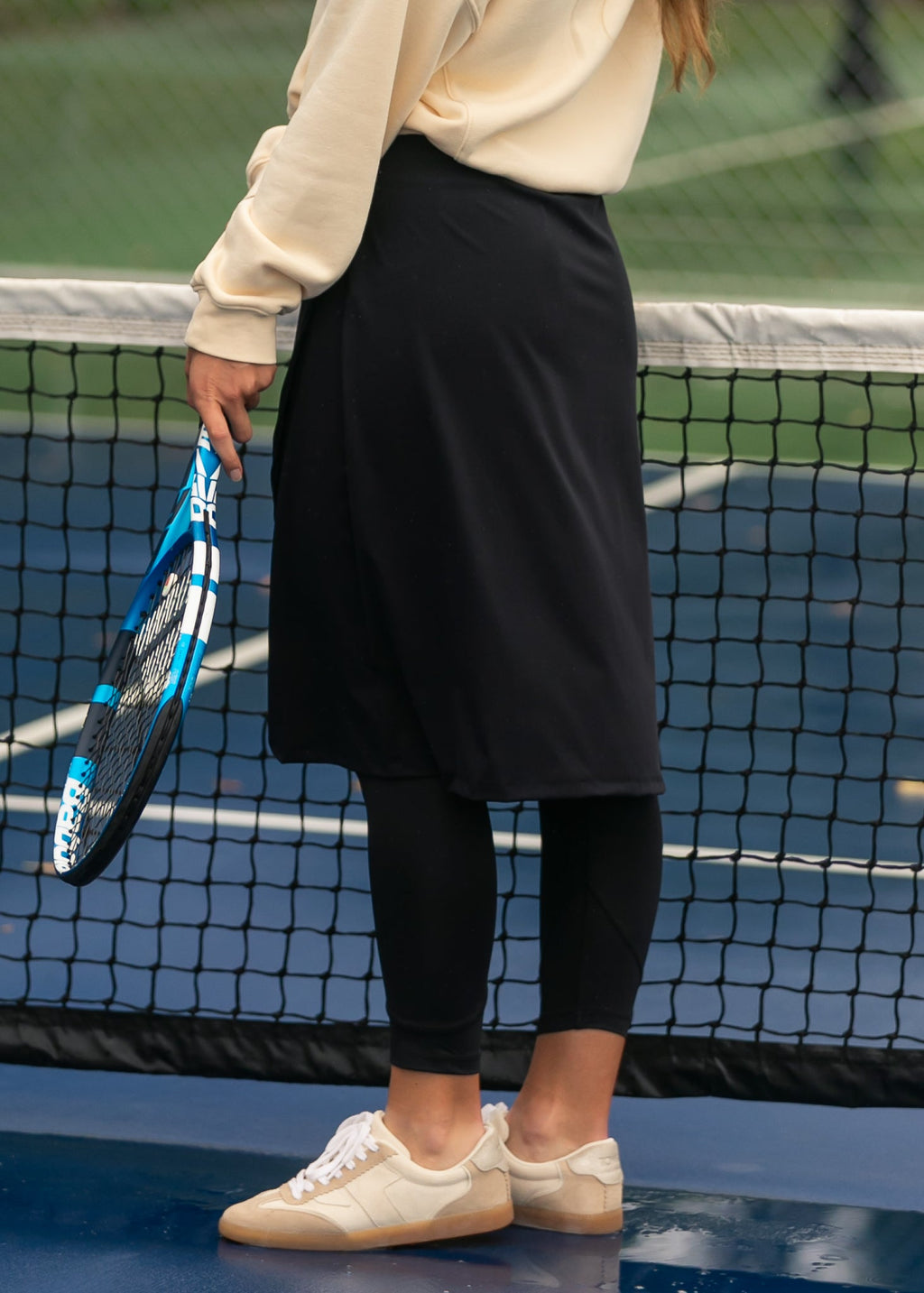 Inherit Co. Lucille Tulip Hem Leggings Skirt — in-use photo