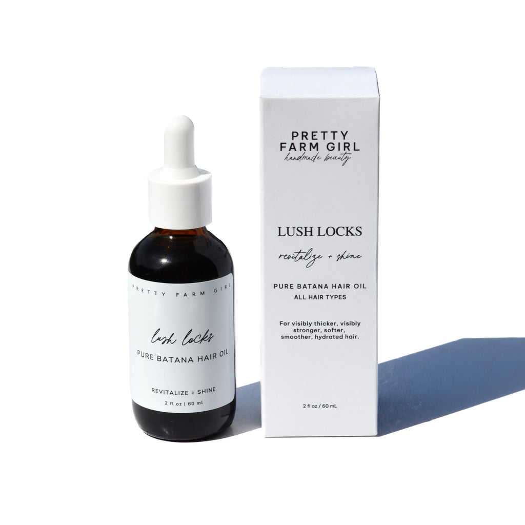 Pretty farm girl Lush Locks - 100% Pure Natural Batana Hair Oil — detail close-up