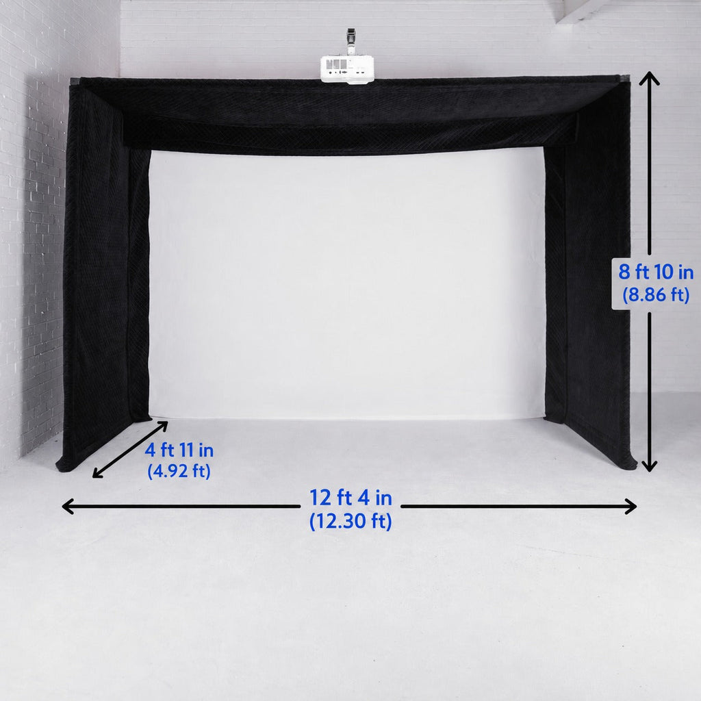GolfBays Lux Golf Simulator Hitting Enclosure – GolfbaysUSA, view 4