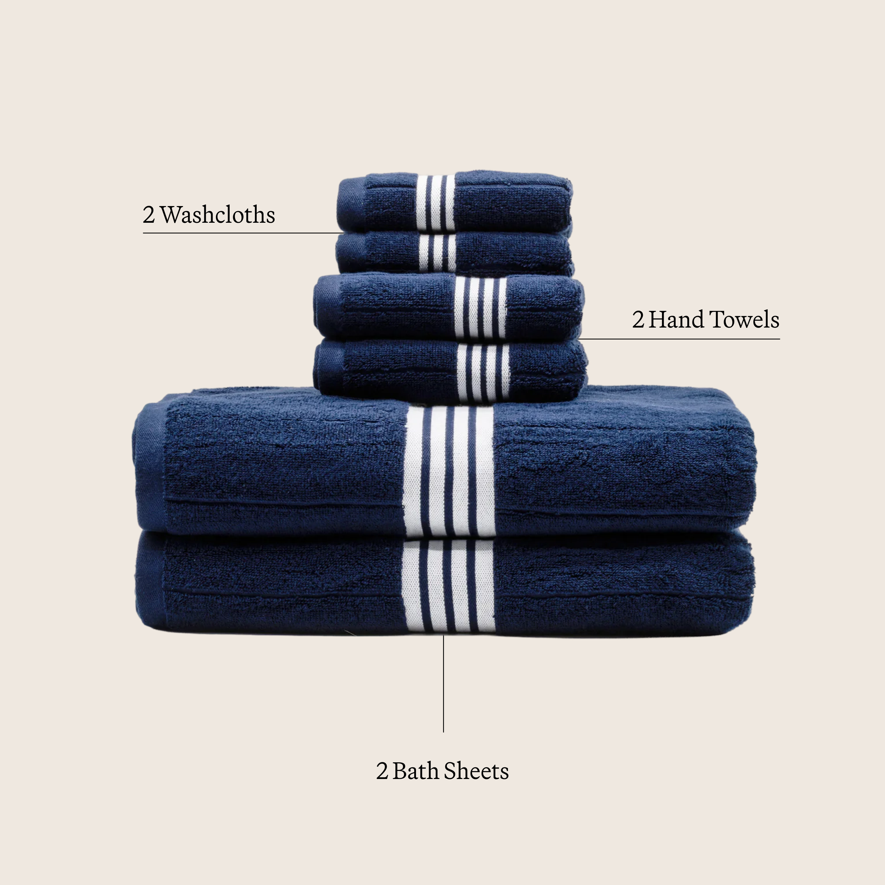 Italic Nautilus Towels — fabric or material detail