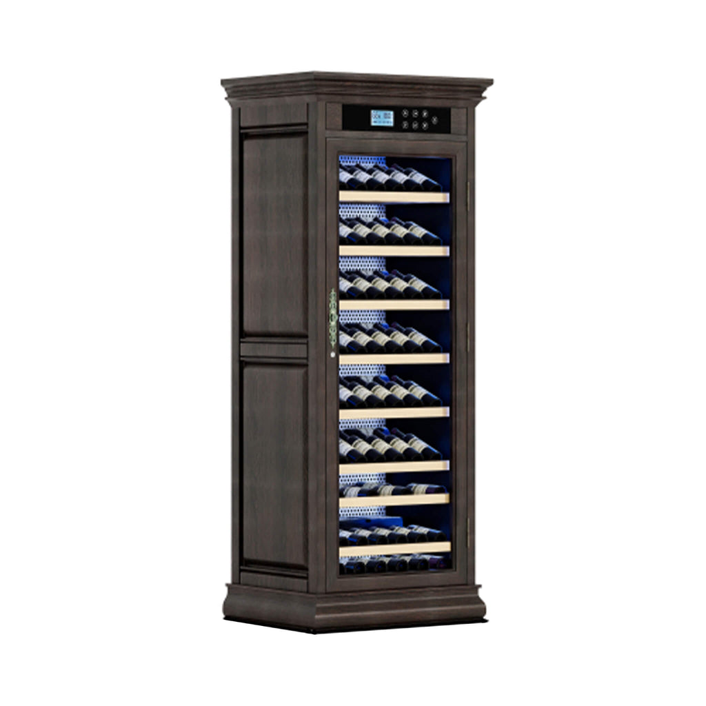 Nuvia 102-Bottle 10.6 Cu.Ft Wine Cooler Cabinet With LED Lighting And Temperature Control (SAK69027) – SAKSBY WHOLESALE, view
