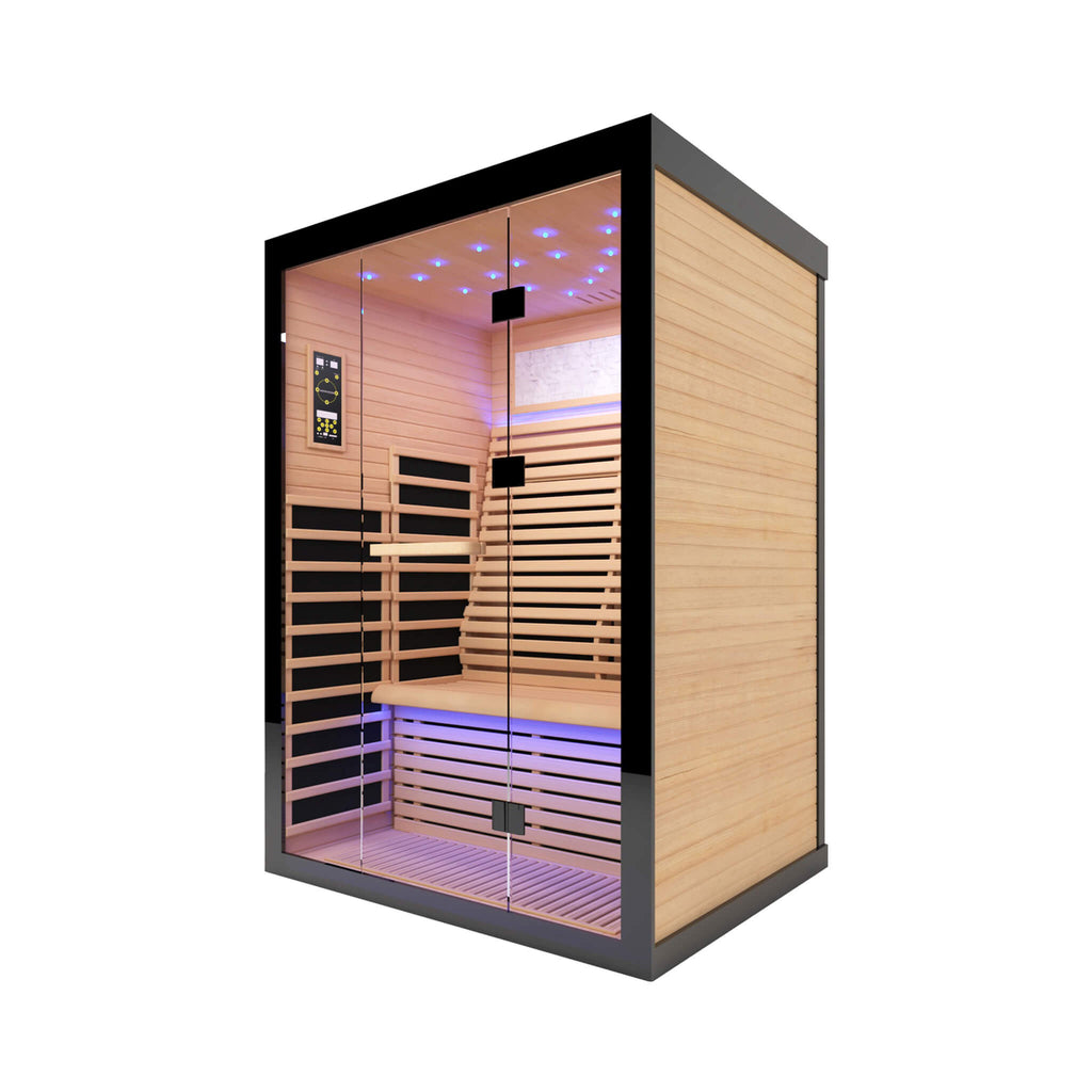 Thermora Flux Luxury 2-Person Canadian Hemlock Wood Far Infrared Home Sauna (SAK02184) – SAKSBY WHOLESALE, view 5