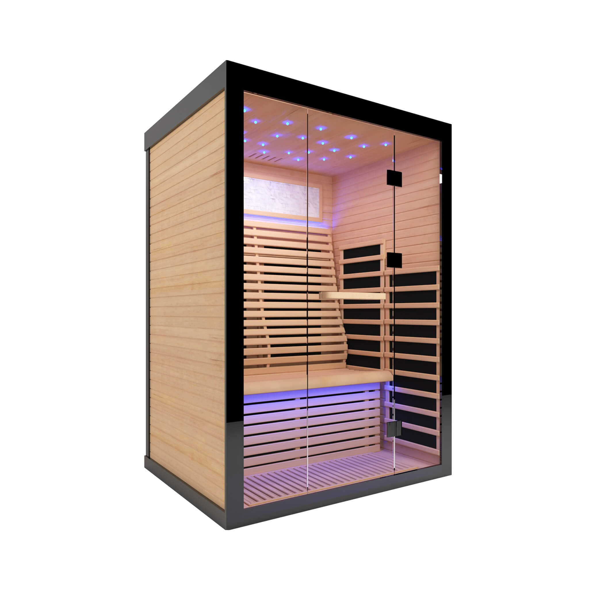 Thermora Flux Luxury 2-Person Canadian Hemlock Wood Far Infrared Home Sauna (SAK02184) – SAKSBY WHOLESALE, view 8