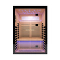Thermora Flux Luxury 2-Person Canadian Hemlock Wood Far Infrared Home Sauna (SAK02184) – SAKSBY WHOLESALE