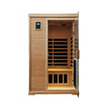Thermora Ivara Luxury 2-Person Hemlock Wood FAR Infrared Sauna Room W/ Glass Door, 1750W (SAK81525) – SAKSBY WHOLESALE
