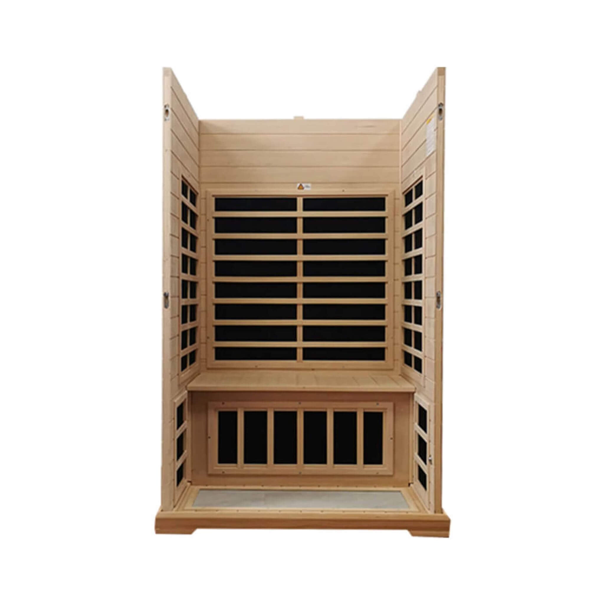 Thermora Ivara Luxury 2-Person Hemlock Wood FAR Infrared Sauna Room W/ Glass Door, 1750W (SAK81525) – SAKSBY WHOLESALE, view 