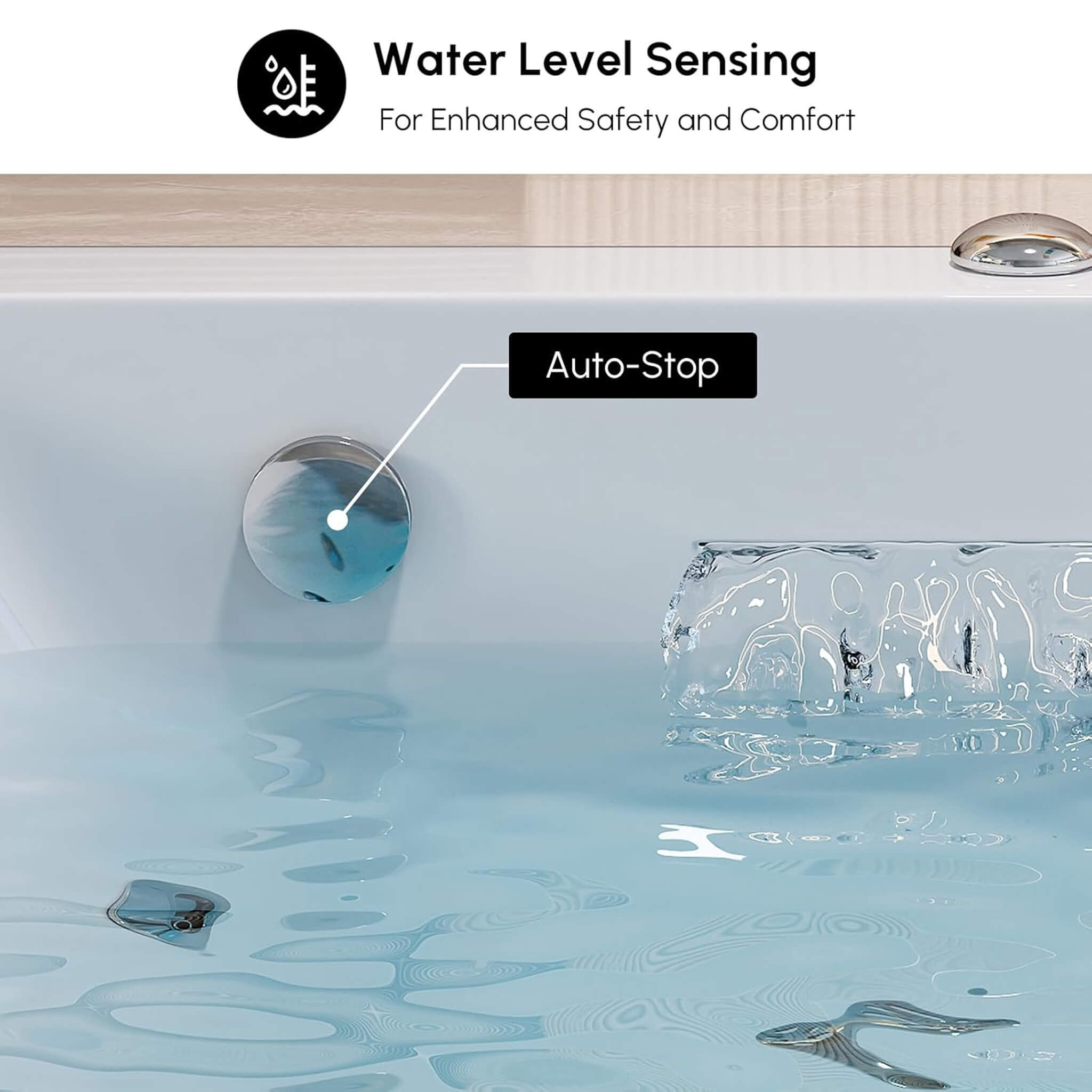 Nuvia Novara 71-Inch Luxury 2-Person Jetted Whirlpool Tub With Massage And Thermostat Control (SAK24590) – SAKSBY WHOLESALE, 