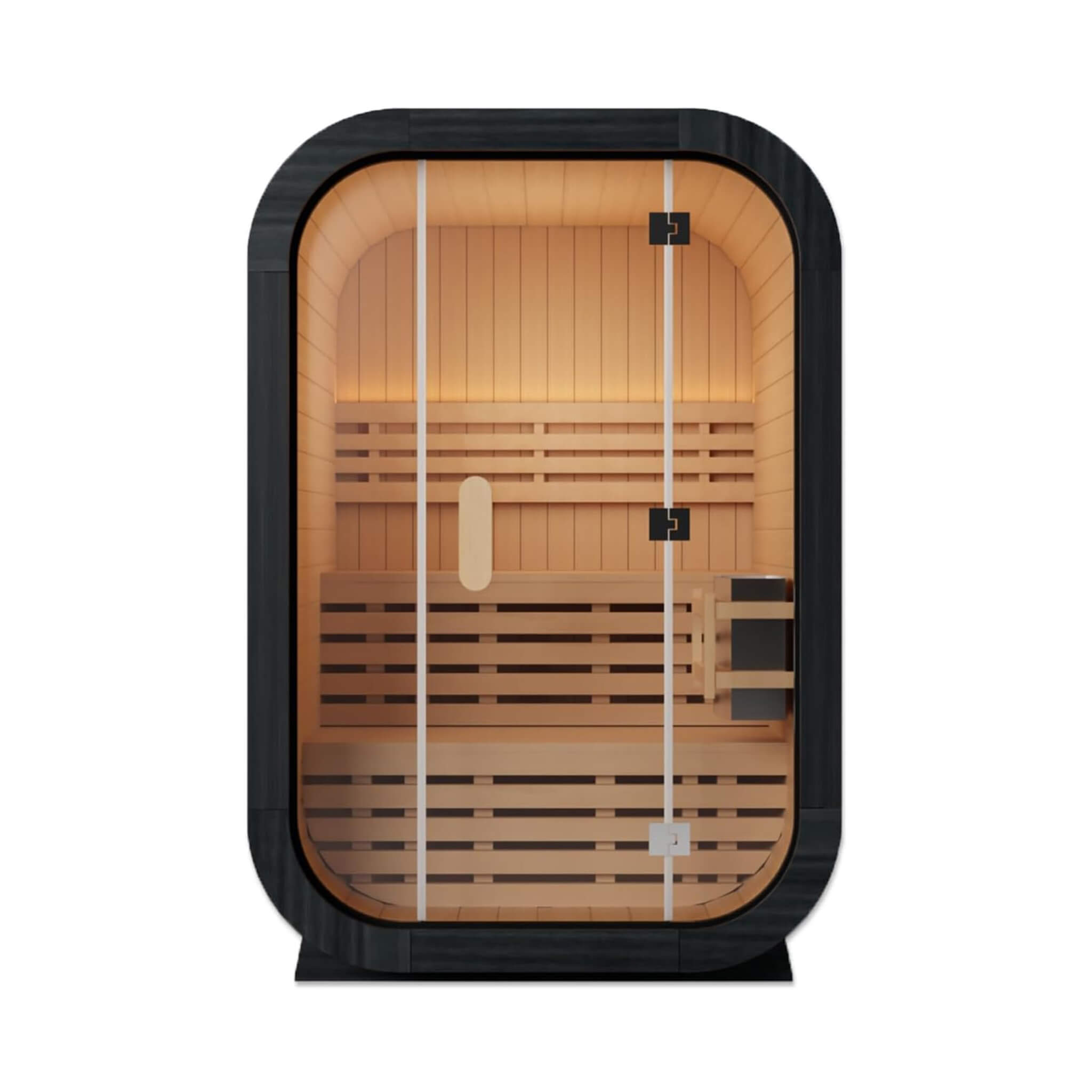 Thermora Lund Luxury 2-Person Outdoor Spruce Wood Cube Sauna Kit With 4.5KW Electric Stove (SAK74290) – SAKSBY WHOLESALE, vie