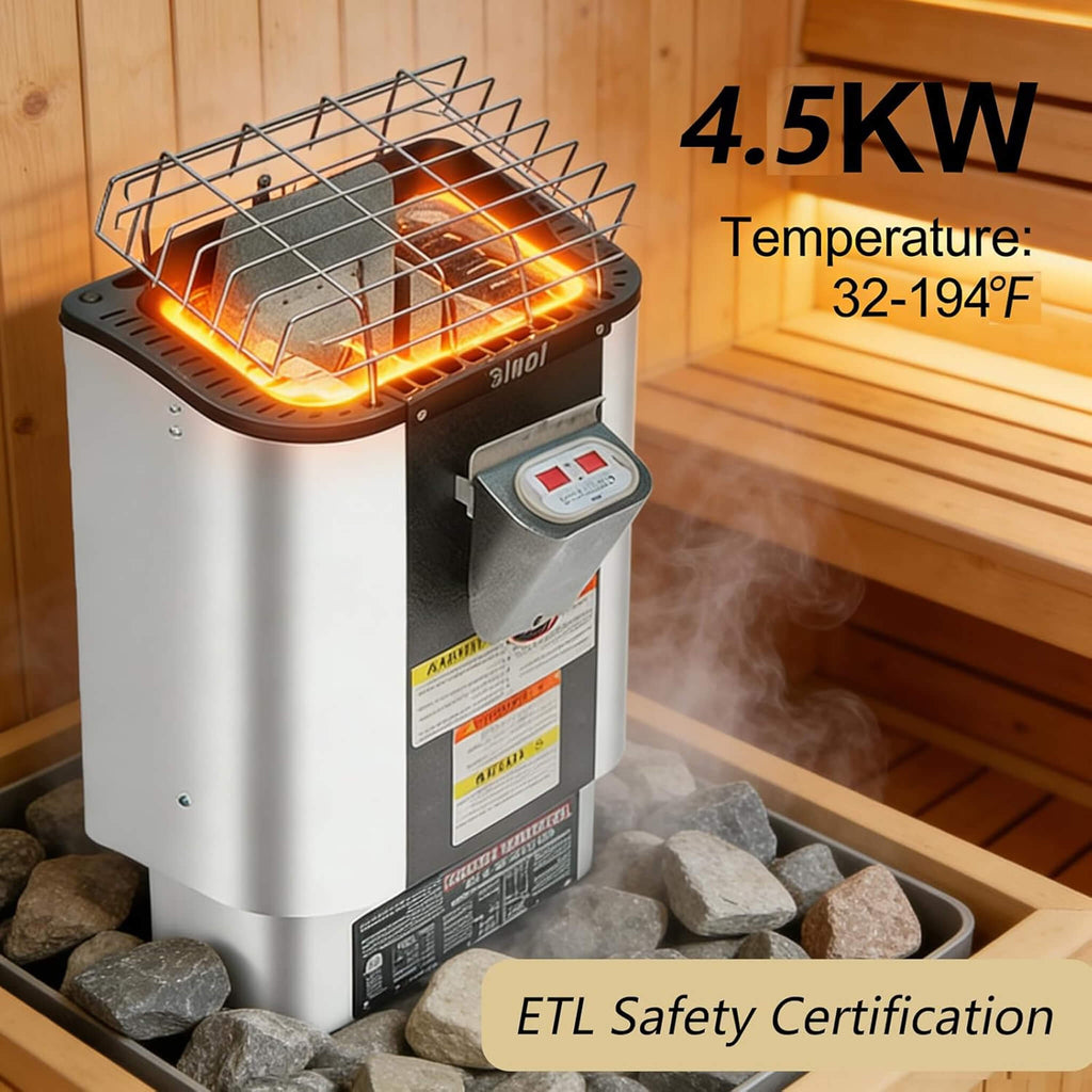 Thermora Lund Luxury 2-Person Outdoor Spruce Wood Cube Sauna Kit With 4.5KW Electric Stove (SAK74290) – SAKSBY WHOLESALE, vie