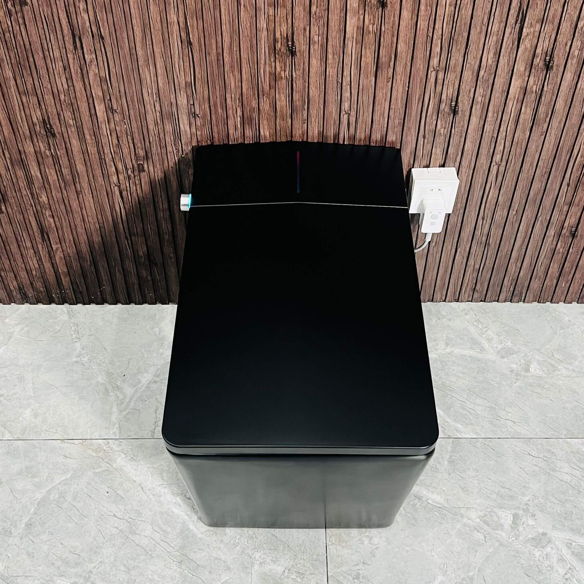 Nuvia Luxury Black Square Smart Toilet With Bidet, Remote, And Heated Seat (SAK45183) – SAKSBY WHOLESALE, view 4