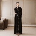 Mariam's Collection Luxury Black Starry Diamond Abaya  (MOA240) — detail shot 8