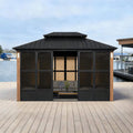 Alora Oasis Luxury Heavy-Duty Hardtop Sunroom With Aluminum Frame And LED Lights (SAK79102) – SAKSBY WHOLESALE, view 10