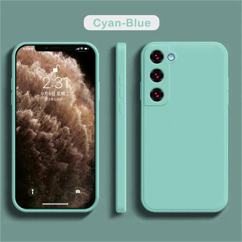 Luxury Silicone Case for Samsung Galaxy S24/S20/S21/S22/S23/Note 10/20 - Premium Liquid Protection & Sleek Design