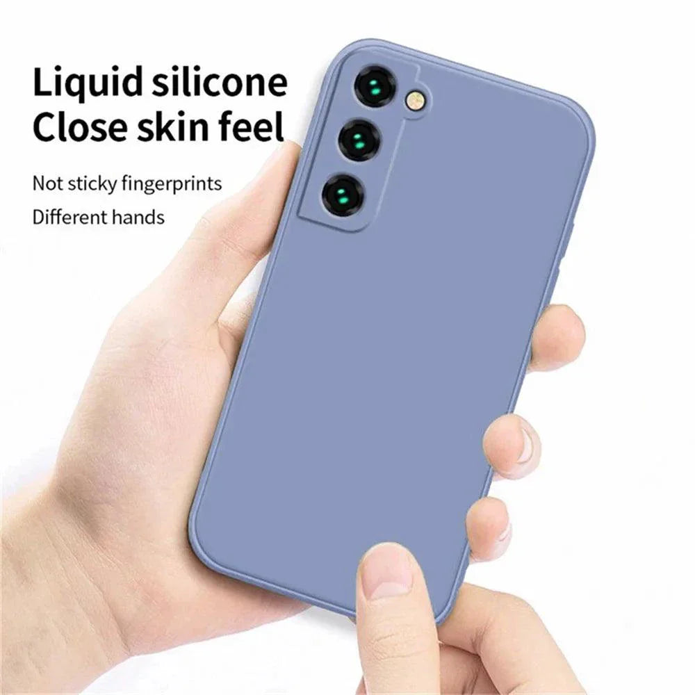 Luxury Silicone Case for Samsung Galaxy S24/S20/S21/S22/S23/Note 10/20 - Premium Liquid Protection & Sleek Design