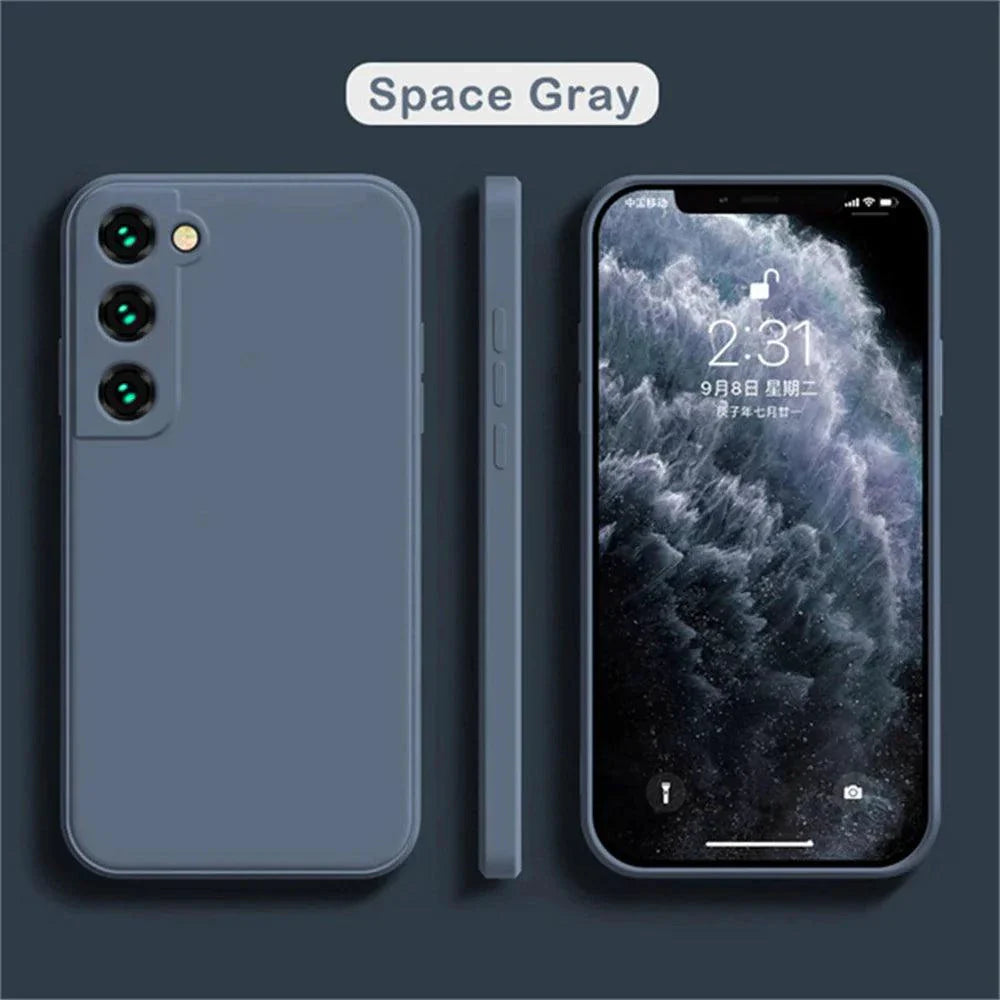 Luxury Silicone Case for Samsung Galaxy S24/S20/S21/S22/S23/Note 10/20 - Premium Liquid Protection & Sleek Design