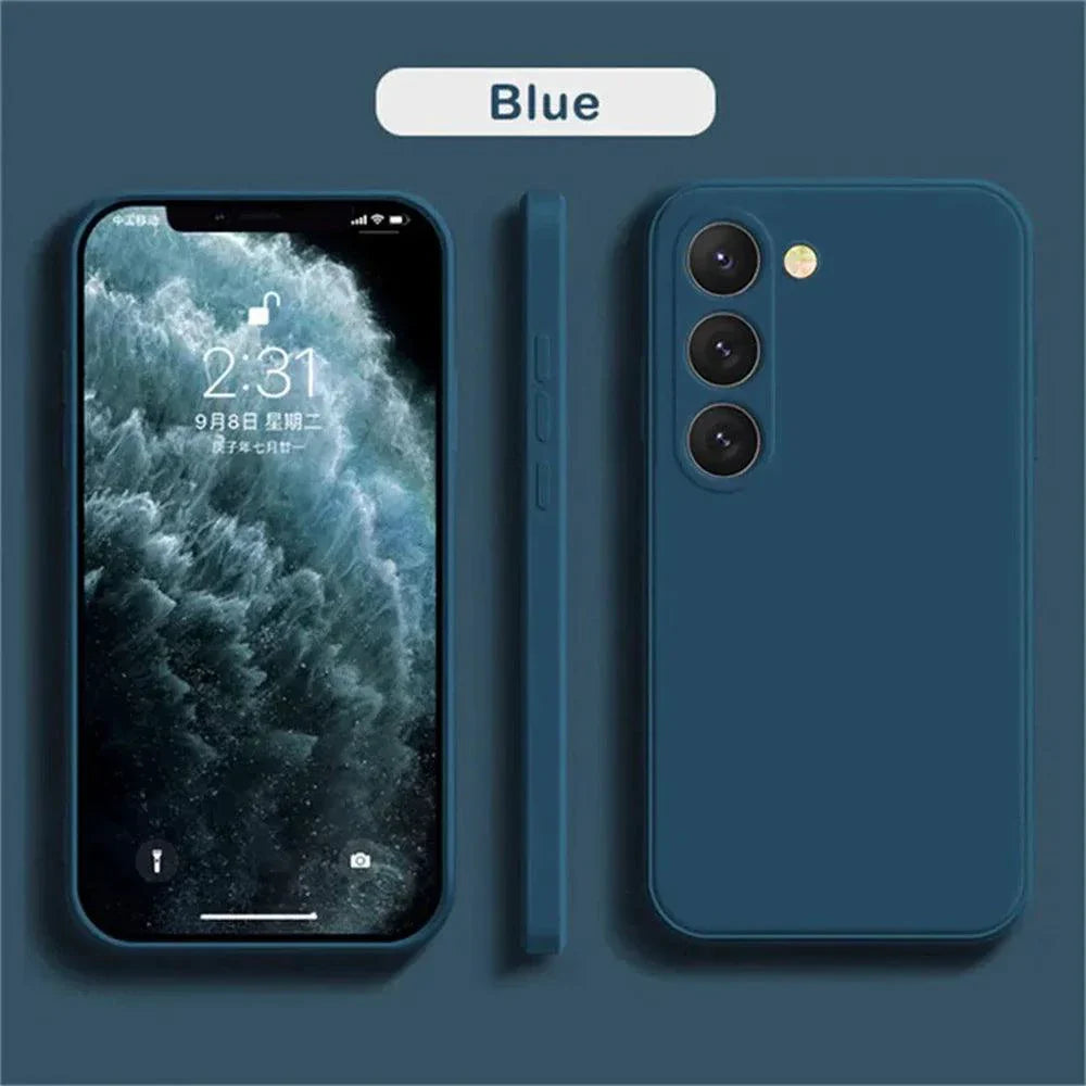 Luxury Silicone Case for Samsung Galaxy S24/S20/S21/S22/S23/Note 10/20 - Premium Liquid Protection & Sleek Design