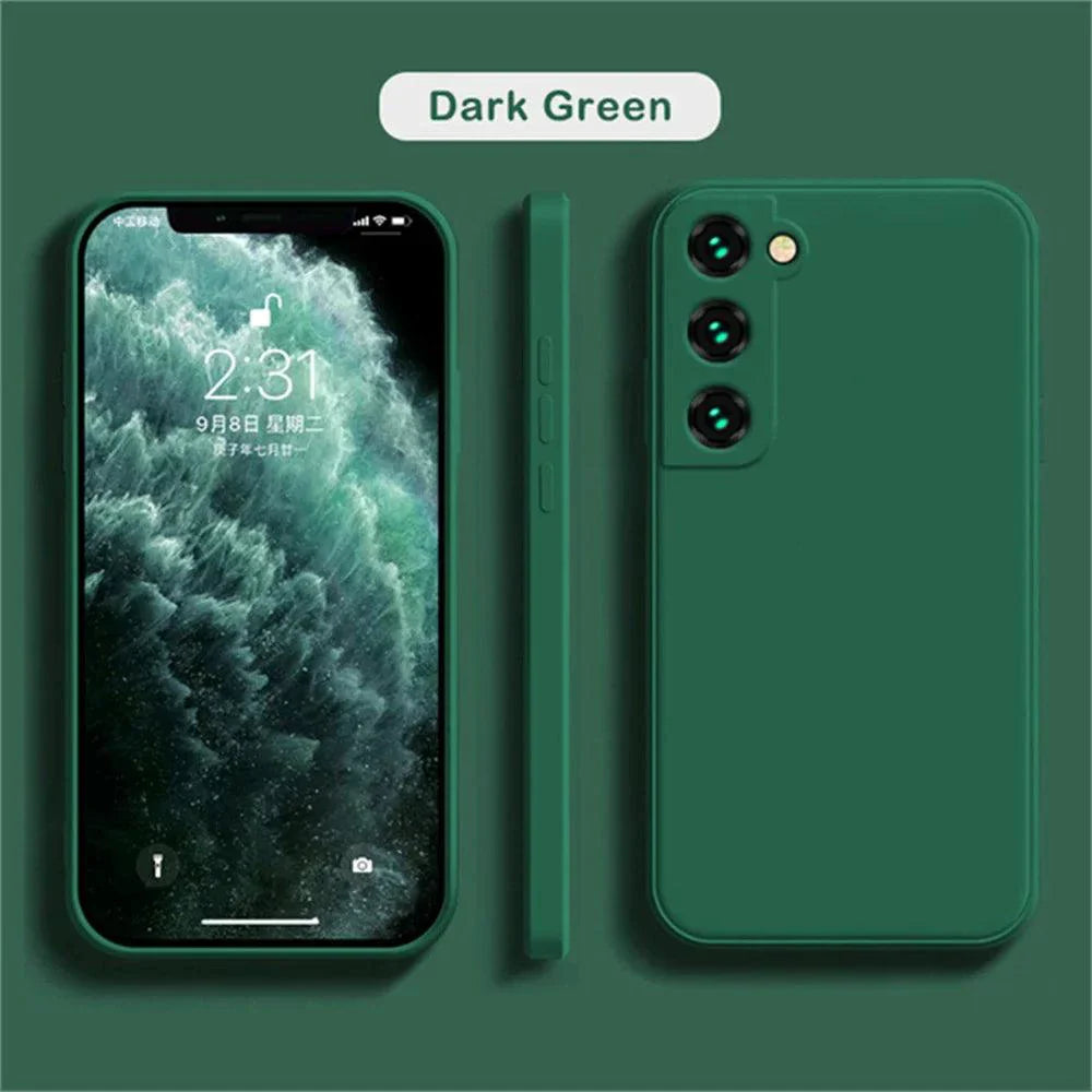 Luxury Silicone Case for Samsung Galaxy S24/S20/S21/S22/S23/Note 10/20 - Premium Liquid Protection & Sleek Design