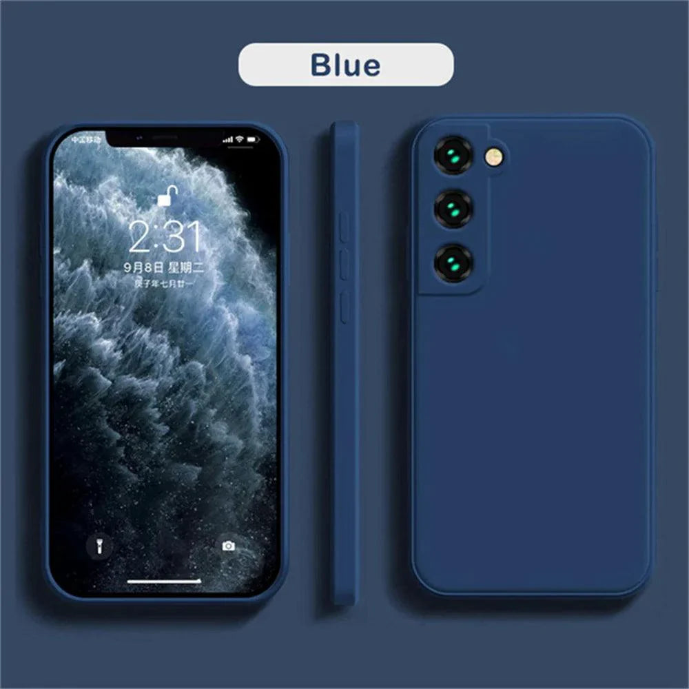 Luxury Silicone Case for Samsung Galaxy S24/S20/S21/S22/S23/Note 10/20 - Premium Liquid Protection & Sleek Design