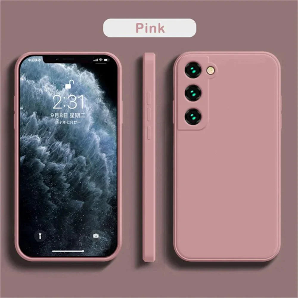 Luxury Silicone Case for Samsung Galaxy S24/S20/S21/S22/S23/Note 10/20 - Premium Liquid Protection & Sleek Design