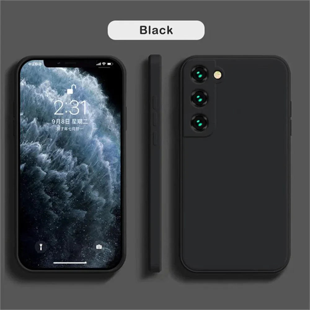 Luxury Silicone Case for Samsung Galaxy S24/S20/S21/S22/S23/Note 10/20 - Premium Liquid Protection & Sleek Design