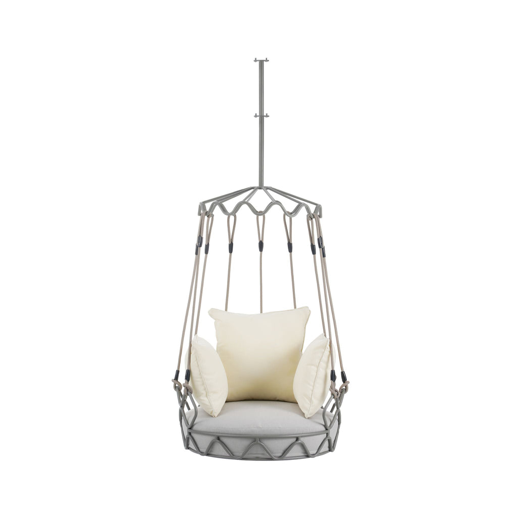 Alora Luxury Outdoor Hanging Basket Porch Swing Chair With UV Resistant Cushions (SAK95678) – SAKSBY WHOLESALE, view 3