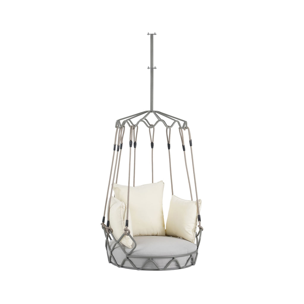 Alora Luxury Outdoor Hanging Basket Porch Swing Chair With UV Resistant Cushions (SAK95678) – SAKSBY WHOLESALE, view 12