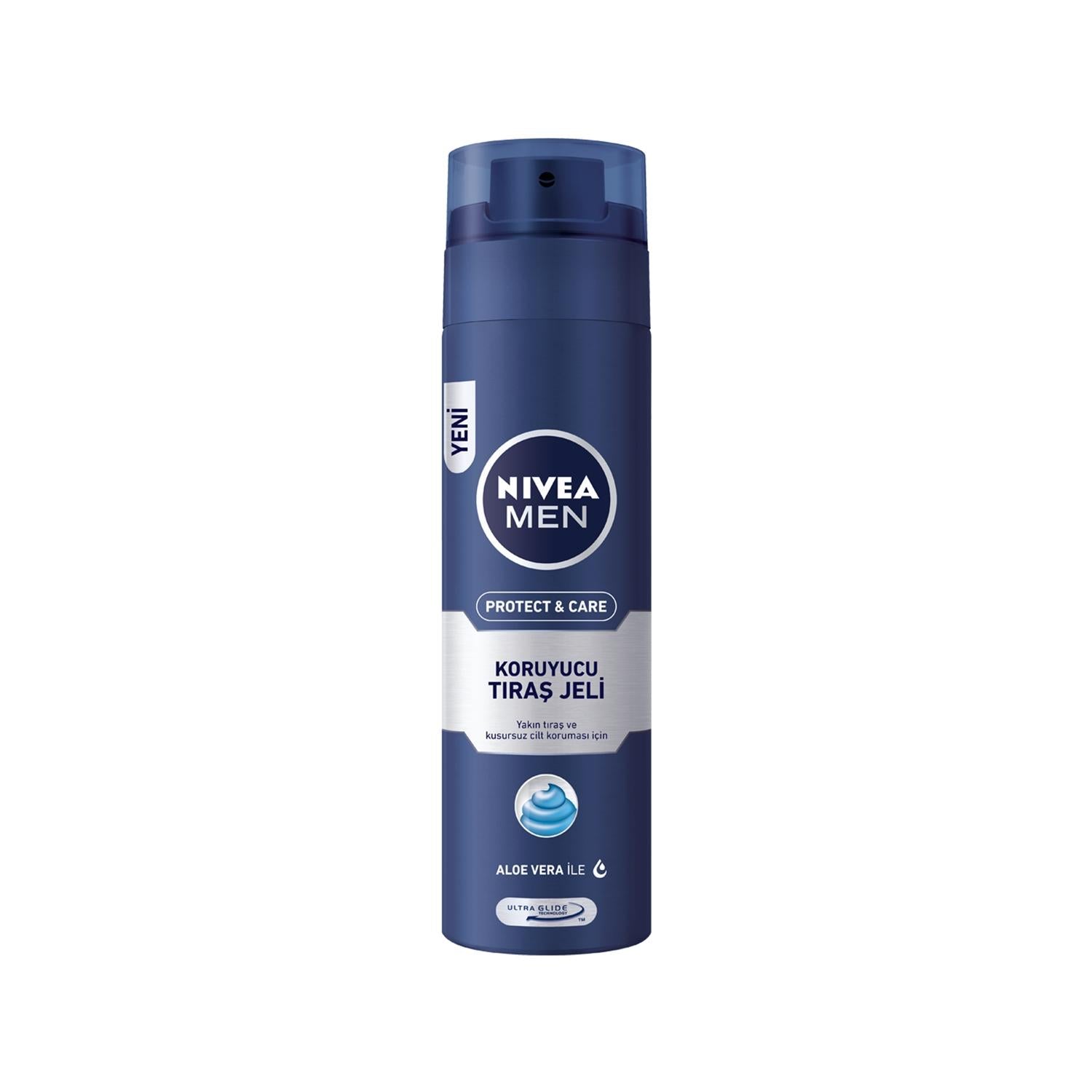 Nivea Men Protect&Care Shaving Gel 200ml - Smooth Shave, Skin Protection