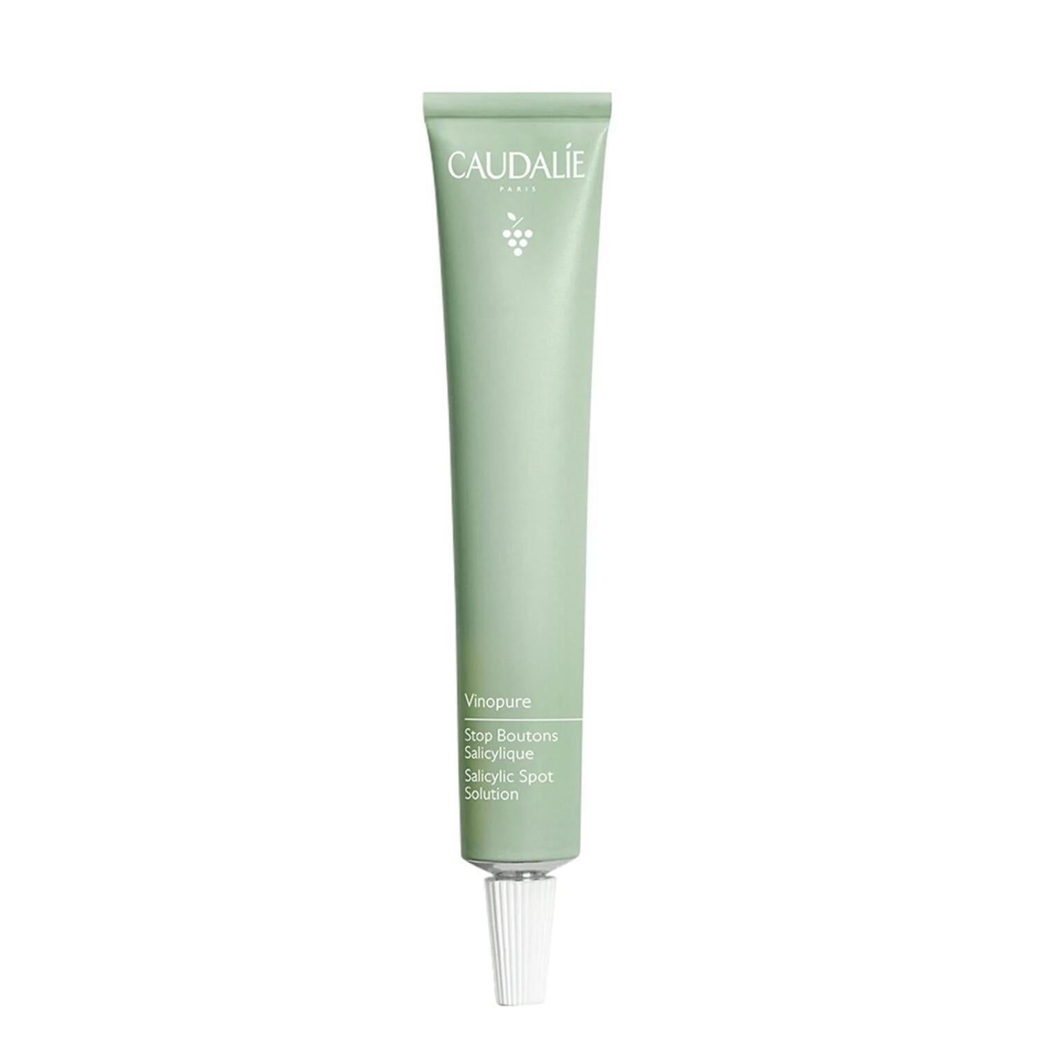 Caudalie Vinopure Stop Boutons Acne Treatment Cream - Natural Skincare with Salisylic Acid & Niasinamid - 0.51 fl oz