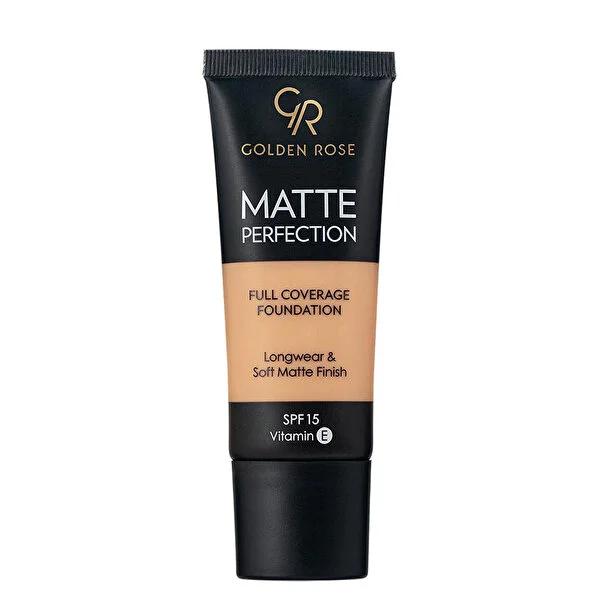 Golden Rose Matte Perfection Foundation - Long-Lasting, SPF 15, Antioxidant-Rich Makeup for All Skin Types