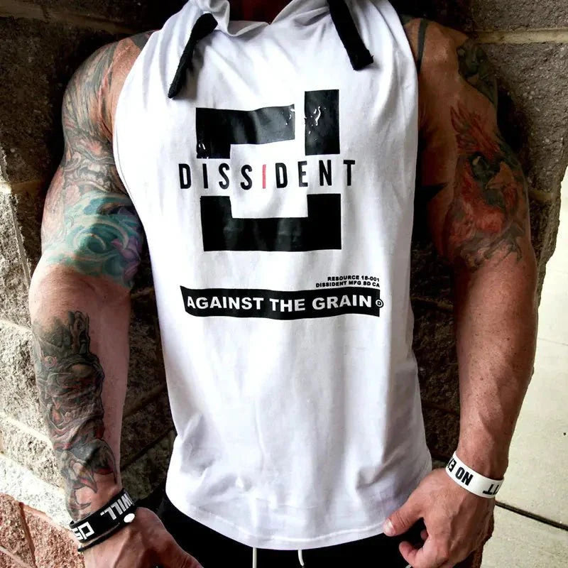 Men's Active Hooded Workout Tank - Breathable