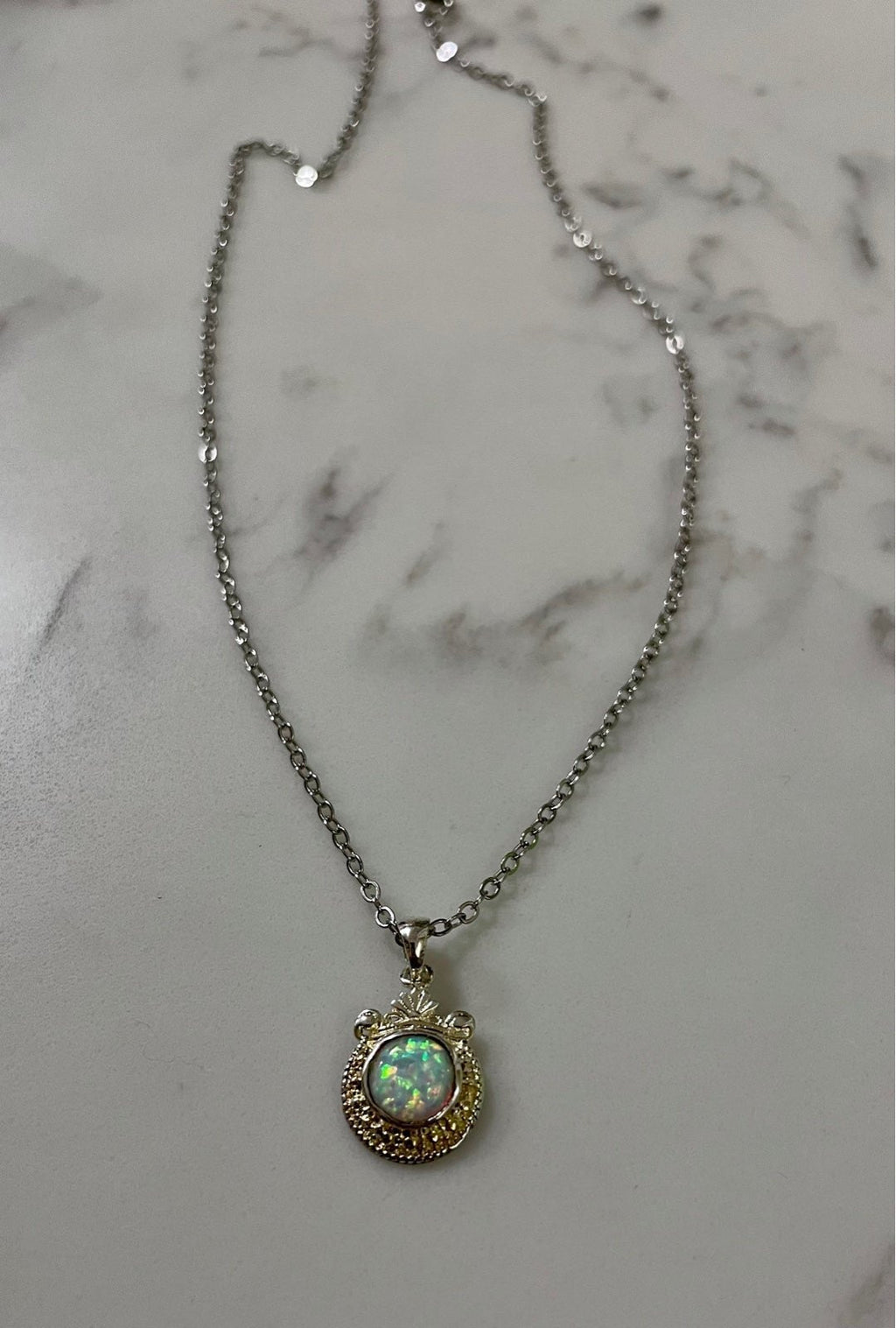 Just Neat Stuff Opal and silver — detail close-up