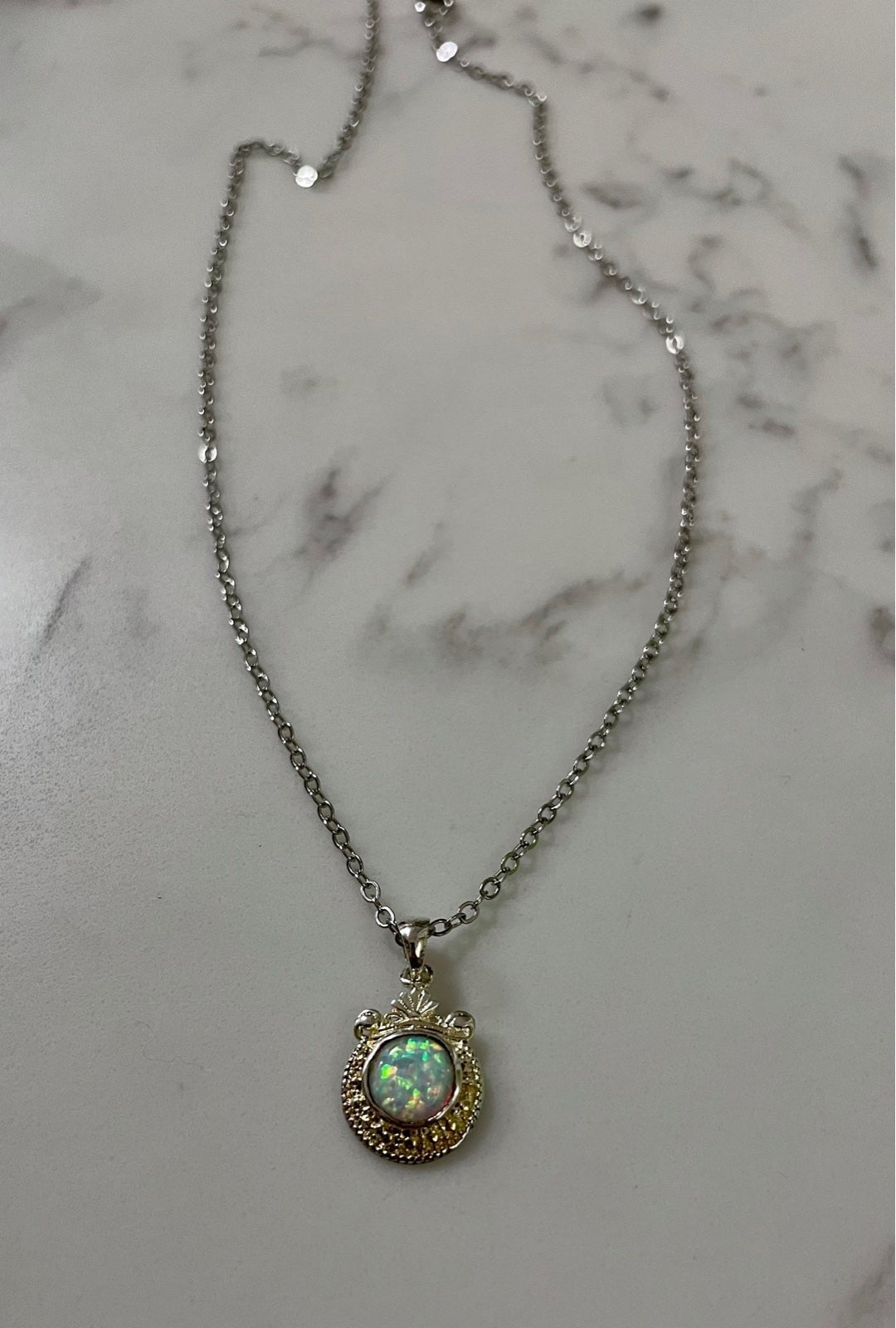 Just Neat Stuff Opal and silver — detail close-up
