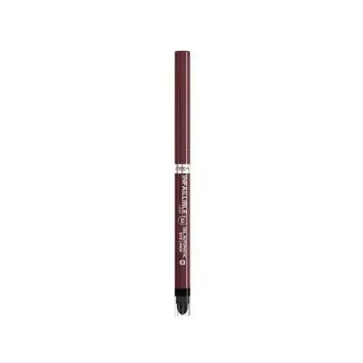 L'Oreal Paris Infaillable Automatic Gel Eyeliner - Velvet Bordeaux, Long-Lasting, Smudge-Proof Burgundy Eye Makeup