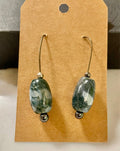 Just Neat Stuff Green Glass Earrings — main product shot