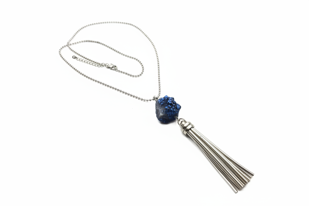 Just Neat Stuff Quartz Necklace — in-use photo