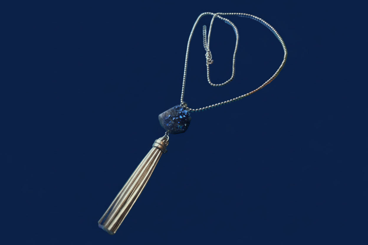 Just Neat Stuff Quartz Necklace — side view