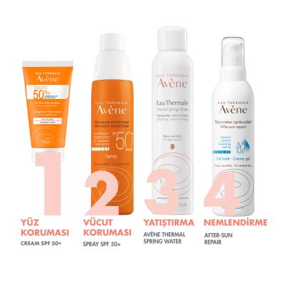 Avene Fragrance-Free Sunscreen Cream for Dry Skin SPF50+ - Water-Resistant & Moisturizing
