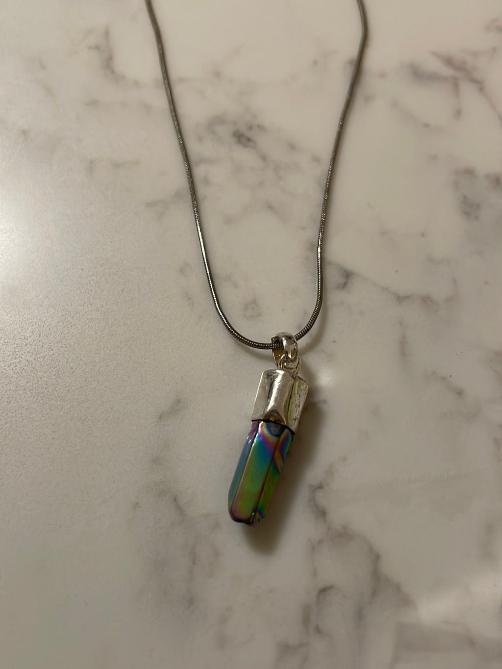 Just Neat Stuff Simple Stone Necklace — main product shot