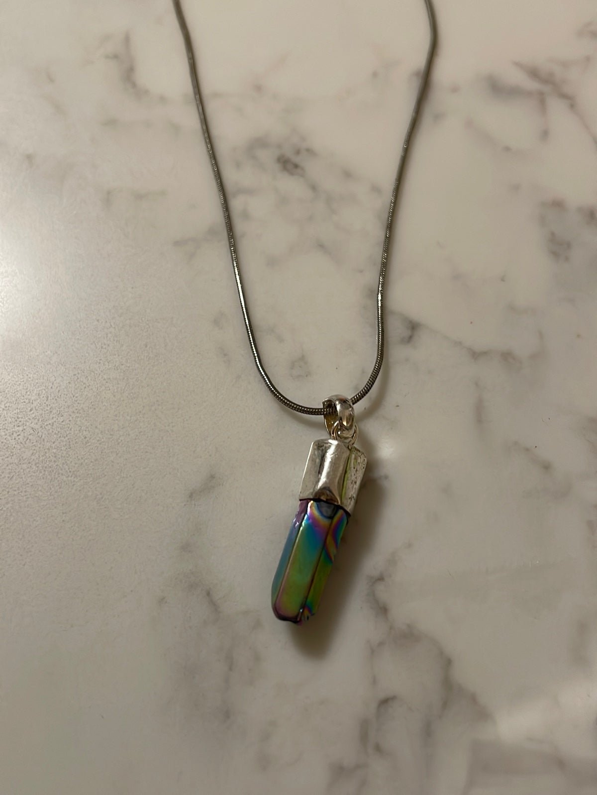 Just Neat Stuff Simple Stone Necklace — main product shot