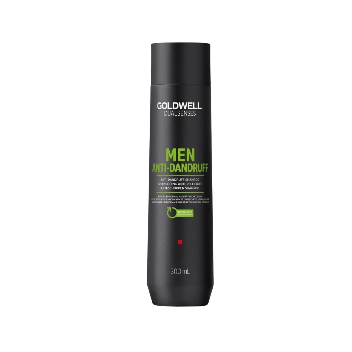 Goldwell Dualsenses Anti-Dandruff Shampoo for Men - 300ml, Soothes & Controls Flakes, Gentle on Scalp