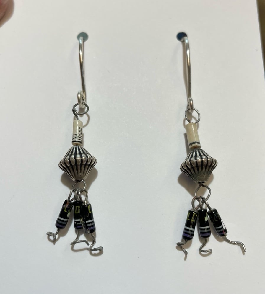 Just Neat Stuff Resistor Earrings — lifestyle context
