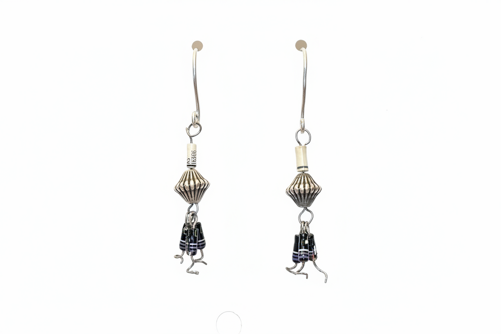 Just Neat Stuff Resistor Earrings — detail close-up